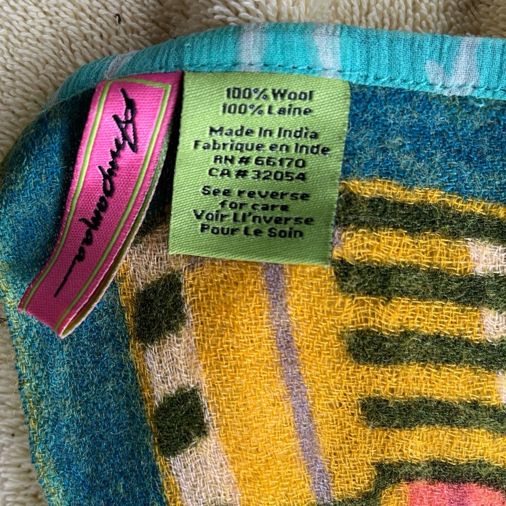 Colorful Patterned Scarf - Picture 3 of 4